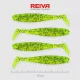 Reiva Flat Minnow Shad 10cm 4ks/bal (Zelené třpytky) gumová rybka