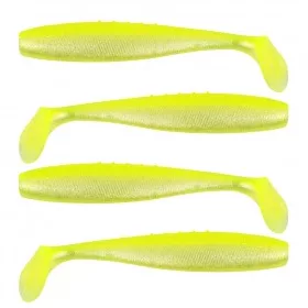 Reiva Flat Minnow Shad 10cm 4ks/bal (Žluto-stříbrná)