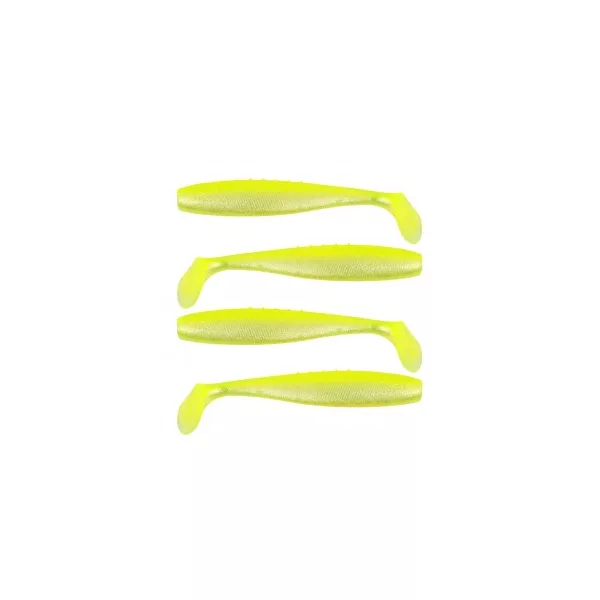 Reiva Flat Minnow Shad 10cm 4ks/bal (Žluto-stříbrná)