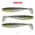 Reiva Flat Minnow shad 12,5cm 3ks/bal. (Černo-Stříbrná Třpytka) Plastová nástraha
