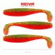 Reiva Flat Minnow shad 12,5cm 3ks/bal. (Zeleno-Oranžová Třpytka) Plastová nástraha