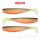 Reiva Flat Minnow shad 12,5cm 3ks/bal. (Černo-Bílo-Oranžová) Plastová nástraha