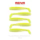 Reiva Flat Minnow shad 7,5cm 5ks/balení (Žluto-Stříbrná) Plastová nástraha