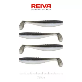   Reiva Flat Minnow Shad 7,5cm Kouzelná Ryba Plastová nástraha 4ks