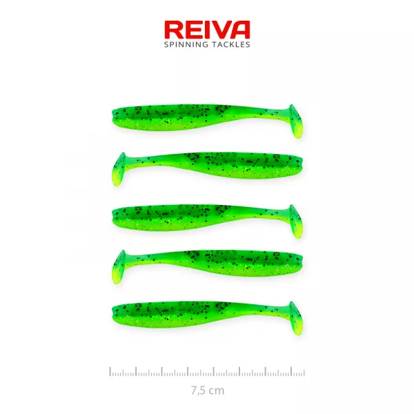 Reiva Flash Shad 7,5cm 2,26gr 5ks/bal. Plastová nástraha