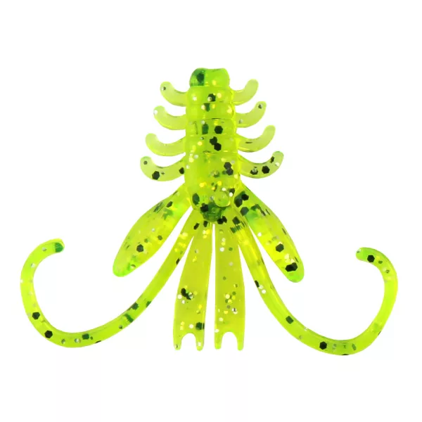 Reiva NYMPH 6cm 12ks/balení Fluo Zelené Třpytky Plastová nástraha