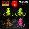 Reiva NYMPH 6cm 12ks/balení Fluo Zelené Třpytky Plastová nástraha
