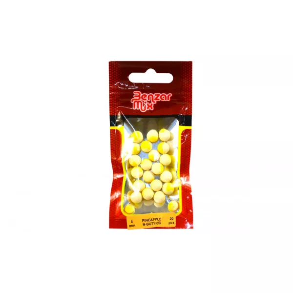 Benzár Mix Instant Bicolor Method Ananas-Máslová kyselina 8mm Pop Up 20ks