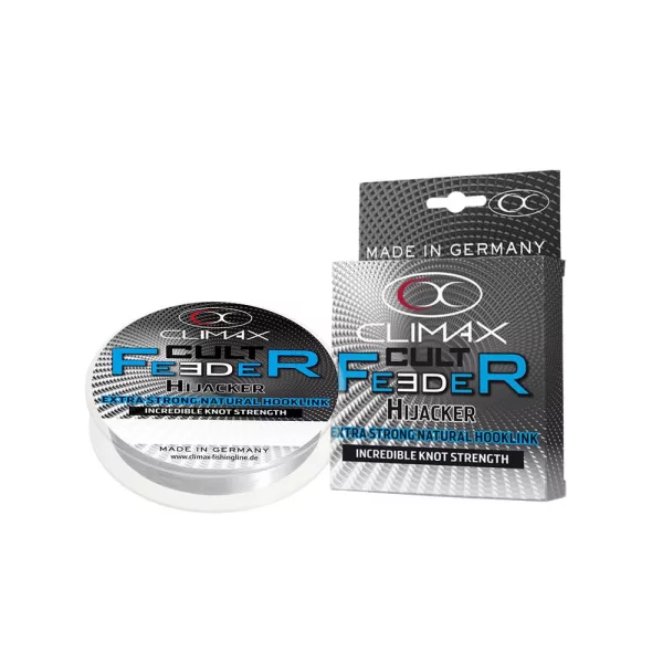 Climax Cult Feeder Hijacker Natural Návazec 25m 0,18mm Monofilní návazec