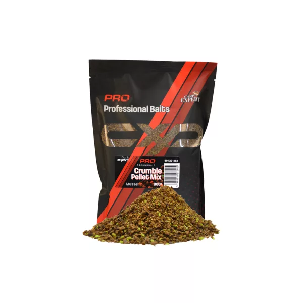 Carp Expert Pro Drcená směs pelet Mušle 800gr