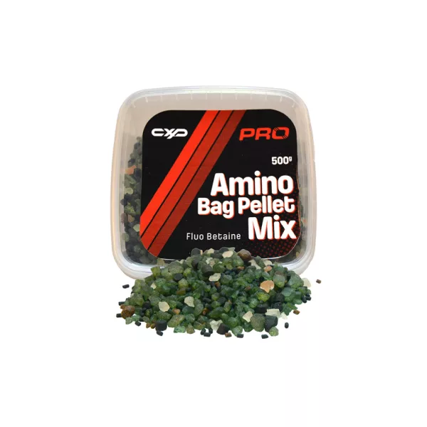 Carp Expert Pro Amino Bag Fluo Zelený Betain Pellet Mix 500gr