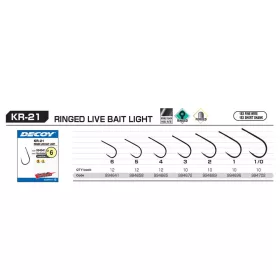   Decoy KR-21 Round Live Bait Light 3 Jednoháček s očkem a protihrotem na dravé ryby 12ks