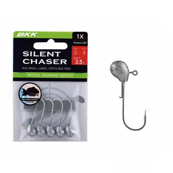BKK Silent Chaser Microjig - Punch LRF 6#, 1.4g, 5ks/balení Jigová hlavička