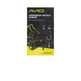 Avid Armorok Háčky Curve Velikost 2 Kaprový Háček
