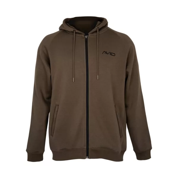 Avid Compound Zip Hoodie Hnědá Mikina na zip 3XL