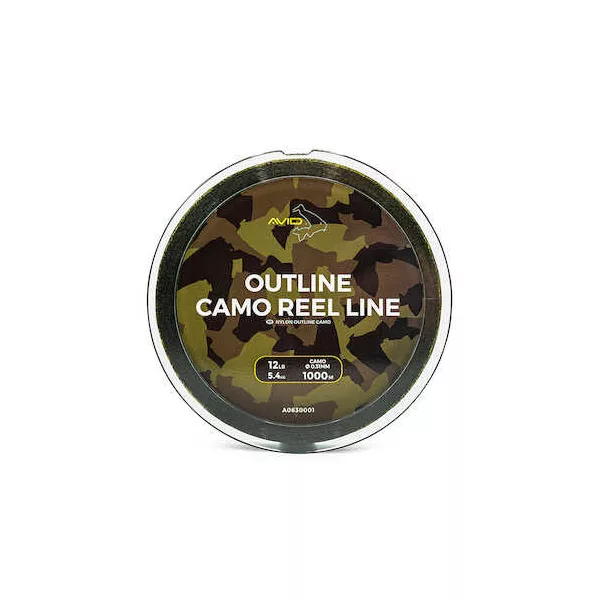 Avid Outline Camo Reel Line 12Lb 1000M Monofilní hlavní vlasec