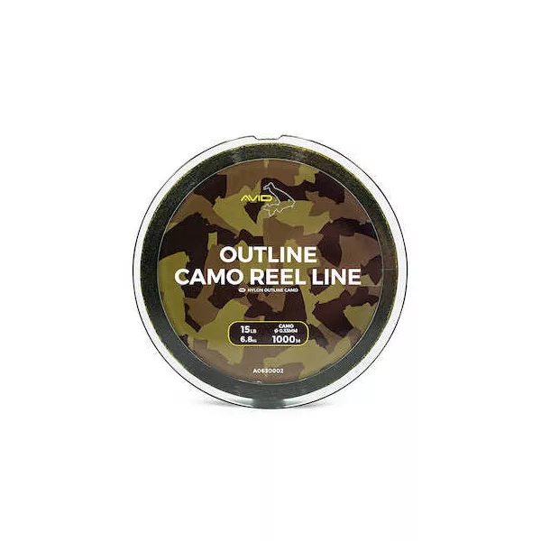 Avid Outline Camo Reel Line 15Lb 1000M Monofilní hlavní vlasec
