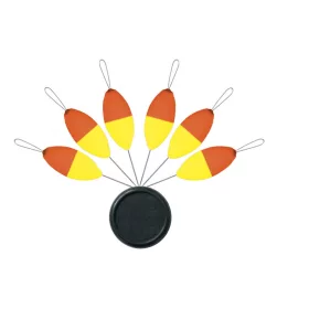   SERT - XT- BLISTER FLOAT OVAL N°2 X 6 (FLUO ORANGE/YEL.) - Zarážka