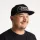 Adventer Fishing Cap Black With A Straight Flap Baseball Čepice