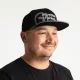 Adventer Fishing Cap Black With A Straight Flap Baseball Čepice