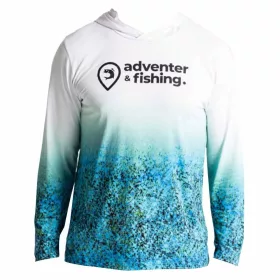   Adventer Fishing Tričko s kapucí odolné proti UV záření Bluefin Trevally XL