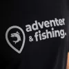 Adventer & Fishing Černé M Tričko s krátkým rukávem