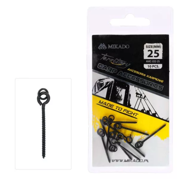Mikado 25mm Návnadový šroub s kroužkem 10ks