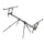 Mikado Carp Fine LineThreeLiner 3 Botos Rod-Pod Stojan na pruty