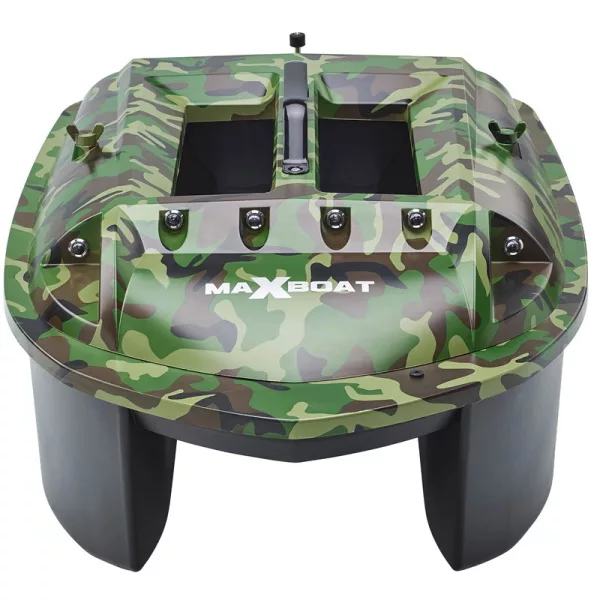 Anatec Max Boat Krmný člun v lesní kamufláži Forest, Lithium 16Ah Baterie, AN-I6X Dálkové ovládání