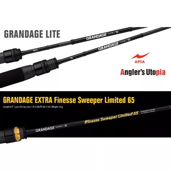 Apia Grandage Lite 65 Finesse Sweeper Limited 1,96m 0,6-3gr 2dílný přívlačový prut