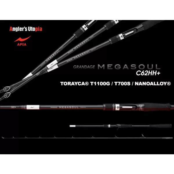 Apia Grandage Naval Megasoul 62HH+ Cast 1,88m Max 300gr 2 Dílný Přívlačový Prut