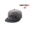 Apia Flat Cap šedá-černá plná čepice
