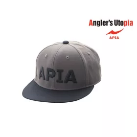 Apia Flat Cap šedá-černá plná čepice