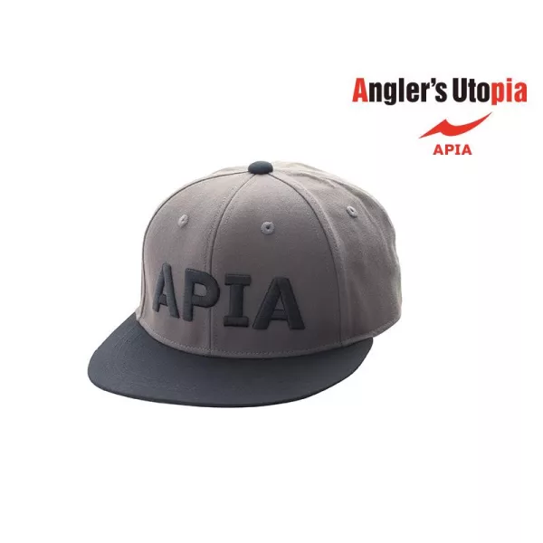 Apia Flat Cap šedá-černá plná čepice