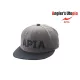 Apia Flat Cap šedá-černá plná čepice