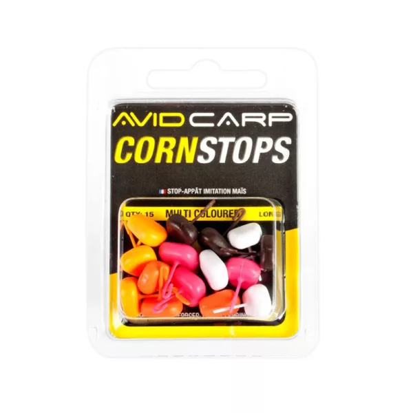 Avid Carp Corn Stops Floating Short MultiCoulored Zarážka z umělé kukuřice