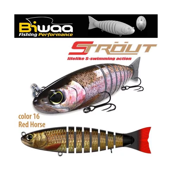 Biwaa Strout 14cm 29gr 16 Redhorse Wobbler 1ks