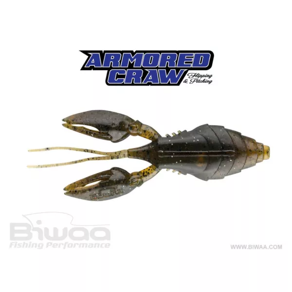 Biwaa Armored Craw 7,5cm 02 Green Pumpkin Gumová nástraha 8ks