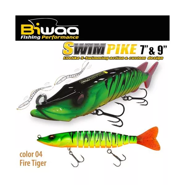 Biwaa Swimpike SS 18cm 26gr 04 Fire Tiger Wobler 1ks