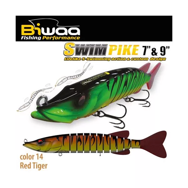 Biwaa Swimpike SS 18cm 26gr 14 Red Tiger Wobbler 1ks