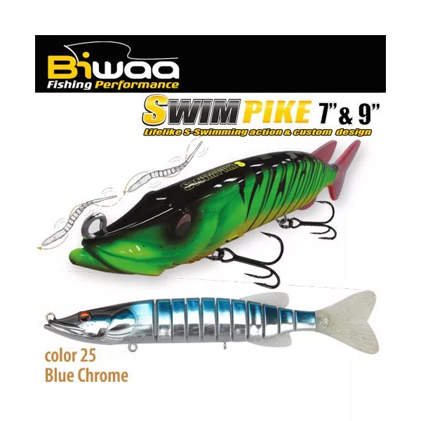 Biwaa Swimpike SS 18cm 26gr 25 Blue Chrome Wobbler 1ks