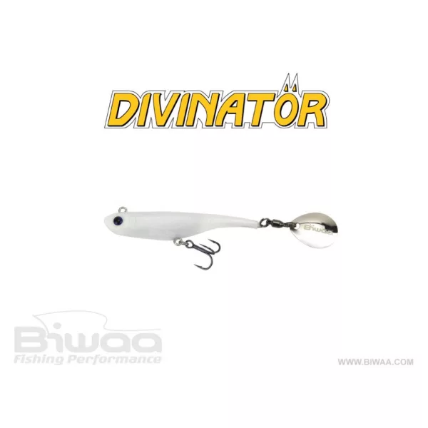 Biwaa Divinator Mini 9,5cm 9gr 02 Perleťově bílá Spinnertail 1ks