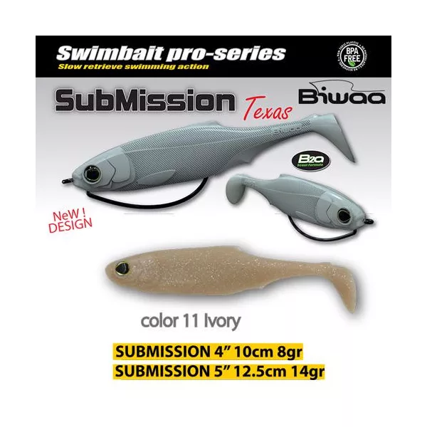Biwaa Submission 13cm 11 Ivory Guma 3ks