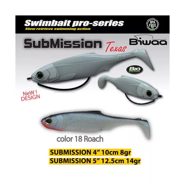Biwaa Submission 10cm 18 Roach Gumová nástraha 4ks