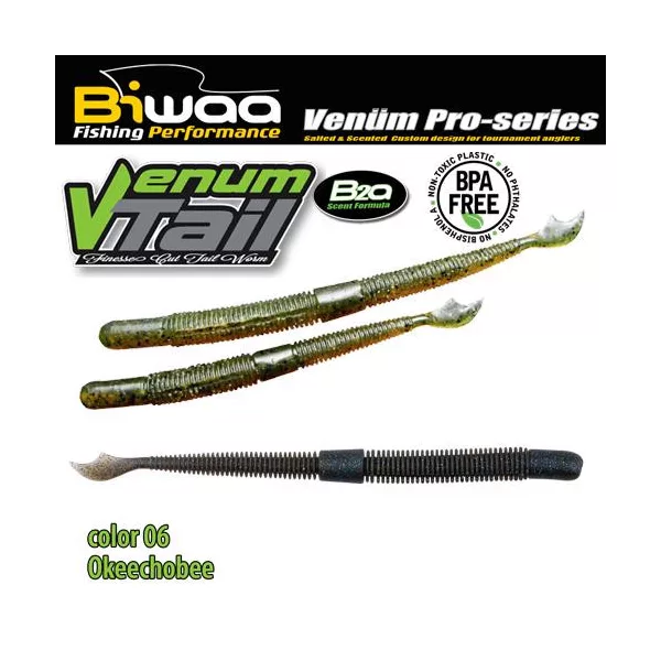 Biwaa Venum Tail 10cm 06 Okeechobee gumová nástraha 10ks