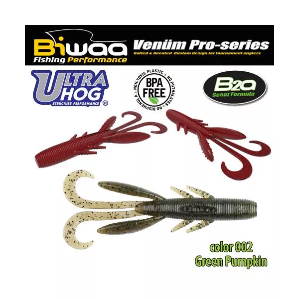 Biwaa Ultra Hog 7,5cm 02 Green Pumpkin Gumová Návnada 10ks