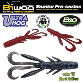Biwaa Ultra Hog 7,5cm 10 Black & Blue Gumová Návnada 10ks