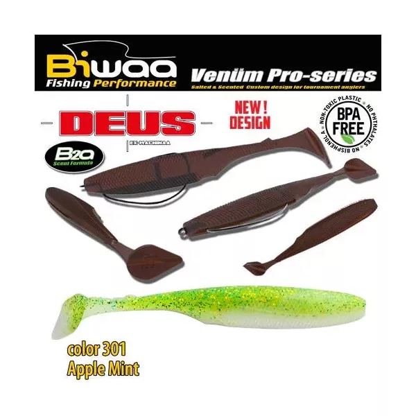 Biwaa Deus 10cm 301 Jablečná máta Plastová Nástraha 7ks
