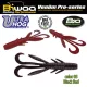 Biwaa Ultra Hog 10cm 05 Black & Red gumová nástraha 8ks