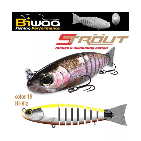 Biwaa Strout 9cm 8gr 19 Hi-Viz Wobbler 1ks